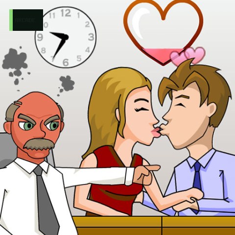 Secret Office Kissing
